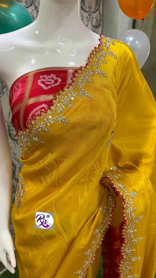 Pure Russian silk Saree